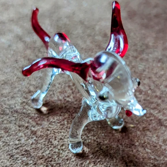 Glass Dog & Fire Hydrant With Little Green Dog - Picture 7 of 15